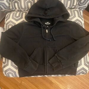 Hollister Black Zip-Up Hoodie
